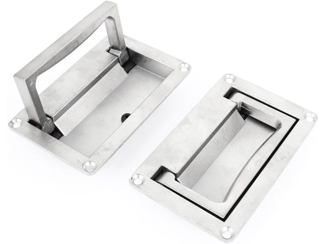 Aexit Hardware Parts Ferragens Para Portas E Fechaduras Puxador De Armário Gabinete 11cm Comprimento Prateado 2 Peças