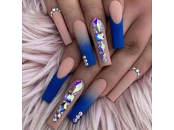 Unhas Falsas de Capa Completa 24pcs de Alta Qualidade para Mulheres e Meninas com Design Único