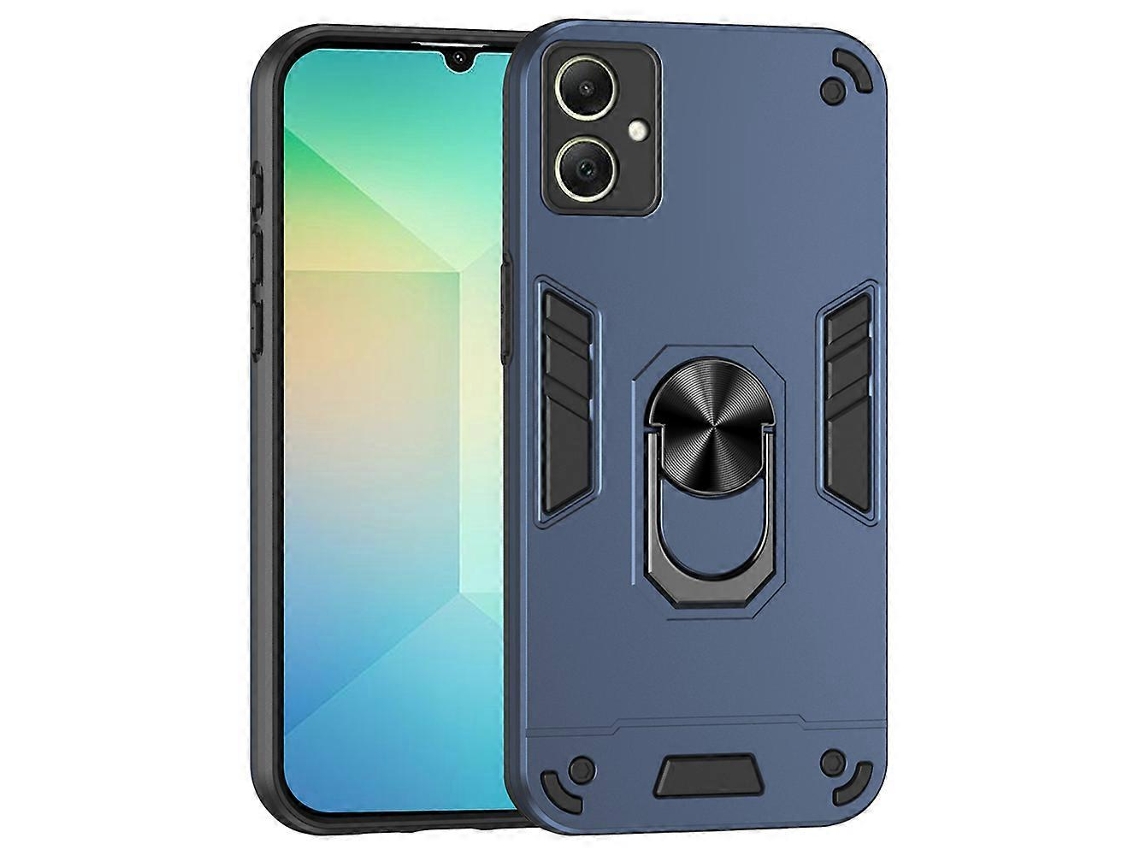 Compre Capa Protetora De Pctpu Para Samsung Galaxy A06 4g Com Suporte De Anel Azul