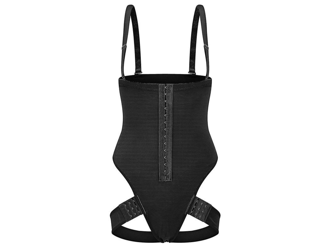 Shapewear Feminino com Controle Abdominal e Levantamento de Bumbum Invisível e Confortável para Qualquer Ocasião Preto