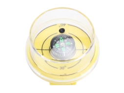 Paquímetro Primerox de Ângulo Solar para Painéis Solares, Nível de Verticalidade, 4.2cm, Amarelo com Bússola com M/Marca