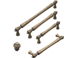 Puxador De Porta Armário Em Bronze Amarelo, Puxador De Gaveta Guarda Roupa Retrô Para Móveis Bronze Amarelo 96