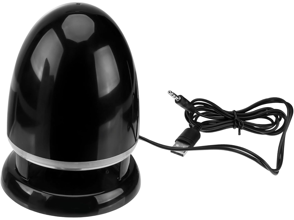 Mini Caixa de Som Multimídia com Leds Coloridos, Alto falante Externo, Entrada Auxiliar e Usb. SFUSHOS