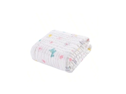 Toalha De Banho Para Bebê De Gaze 6 Camadas, Ultra Macia E Absorvente, Recém-nascido, 94x94cm