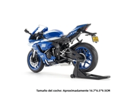(r1m Azul) Modelo De Motocicleta Em Metal Na Escala 1:12