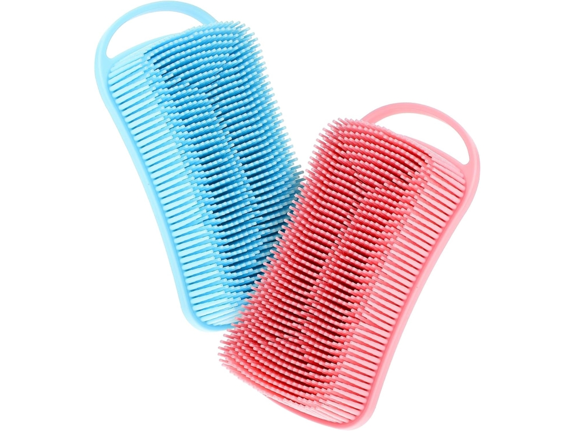 Lurelia Pack De 2 Escovas De Silicone Para Banho, Silicone Macio E Portátil