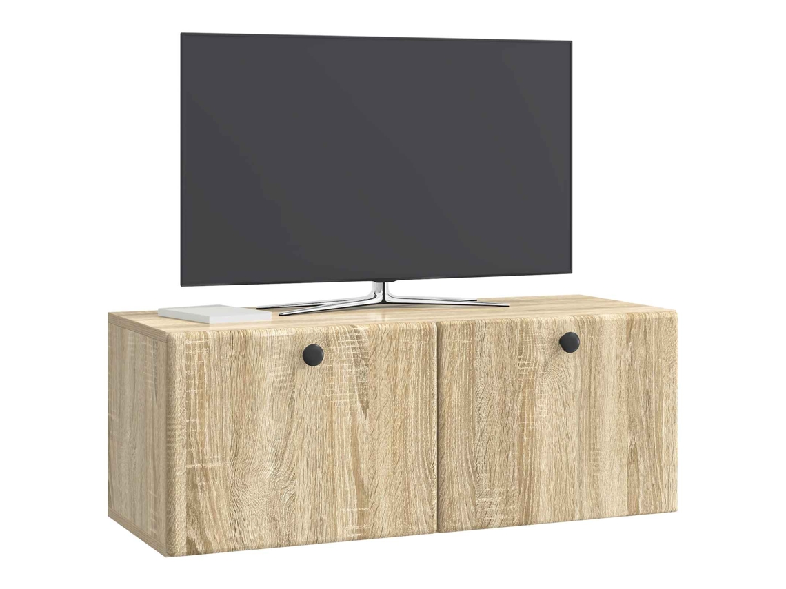 Gabinete de TV de Parede MAISON EXCLUSIVE (78,5x31x30 cm) em Cinzento Cimento