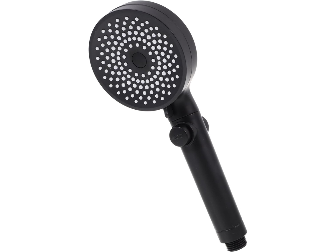Chuveiro De Mão Em Abs Preto Com Função Aumento Pressão E Design
