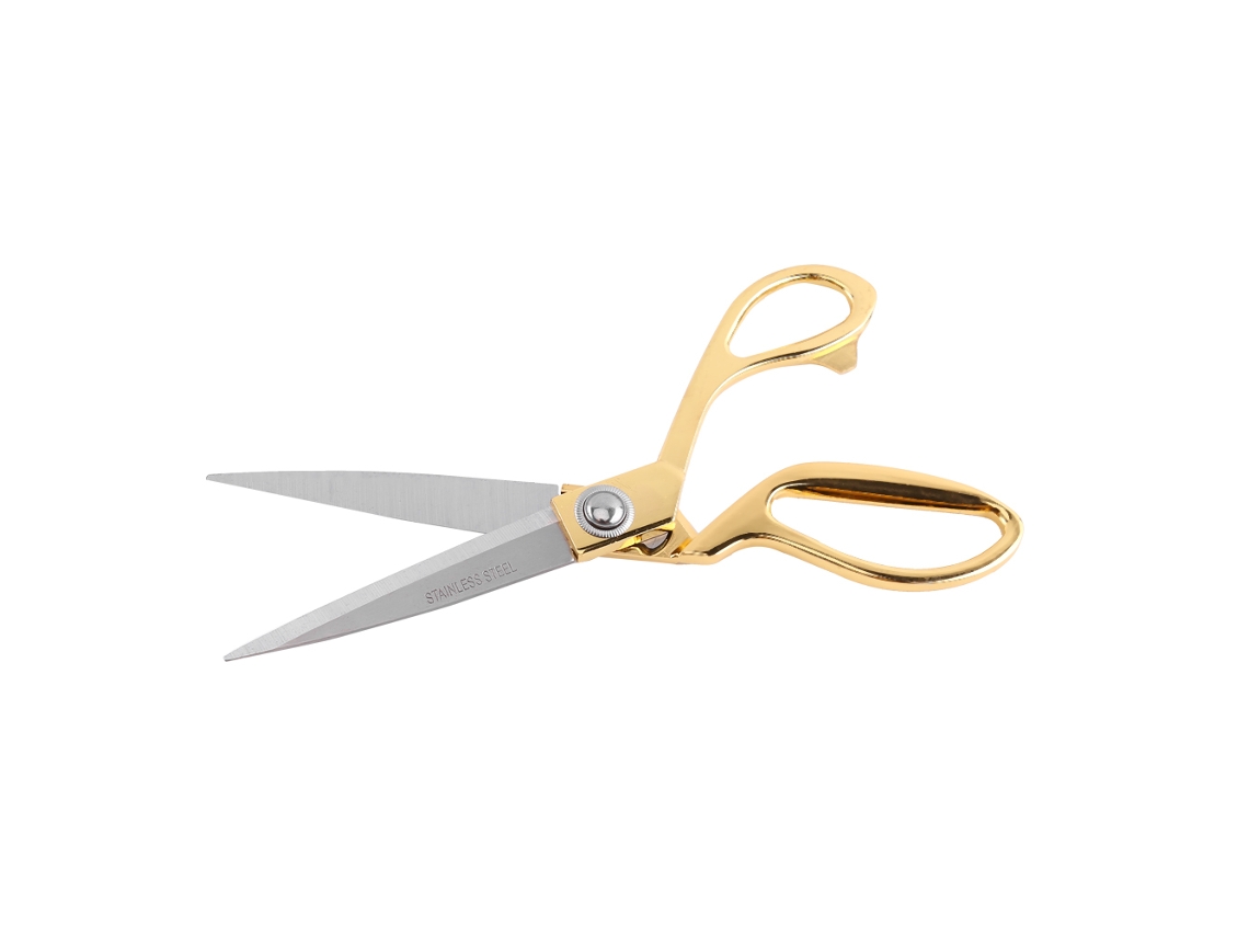 Tesouras Costura Inox Lâmina Dourada