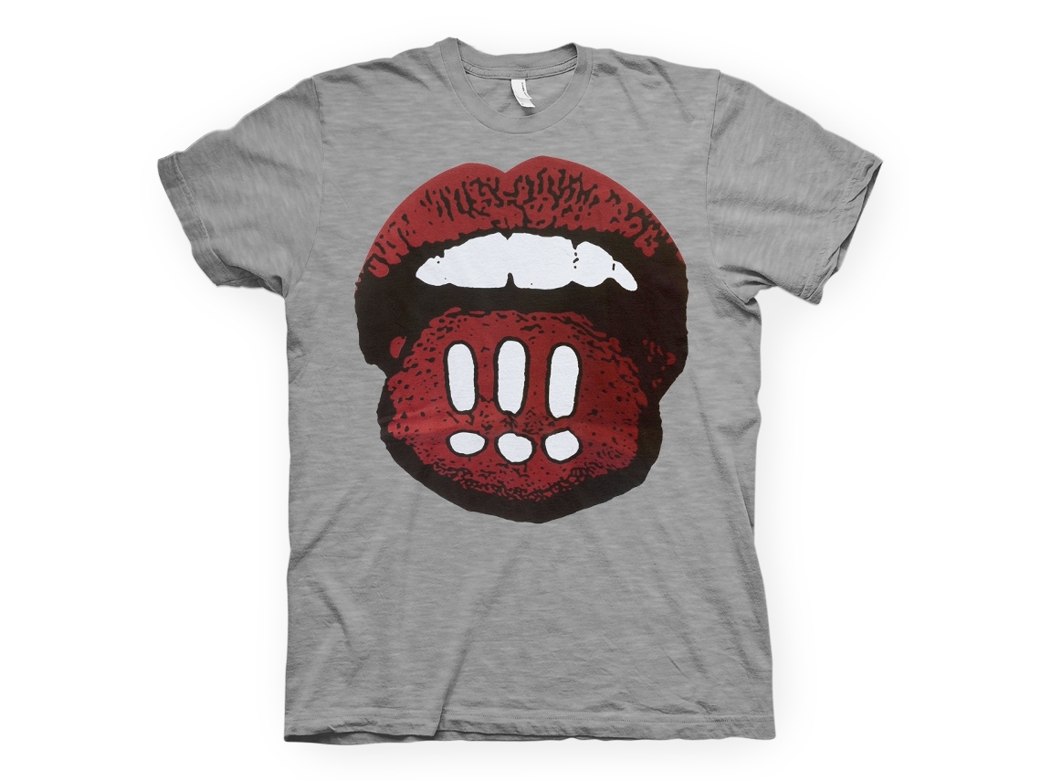 !!! Mouth Grey T shirt ROCKINSTONE Unisex Adults Best Sellers Sizel