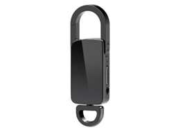 Gravador Digital, Chaveiro Para Gravador Usb Portátil Recarregável, Com Mp3 Player 32gb Yizhood (preto)