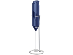 Espumador Manual AQUAFORGE a bateria, suporte, para café, azul