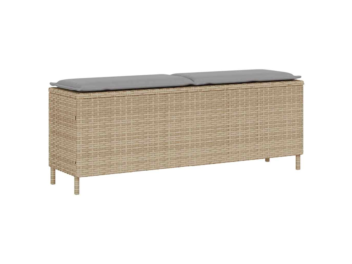 Garden Bench, Garden Benches Vidaxl Bege Rattan / Vime (n/a)