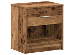 Mesa de Cabeceira com Gaveta 39x28x41 Cm Madeira Velha MAISON EXCLUSIVE
