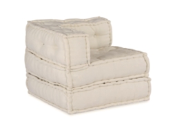 Vidaxl Unidade De Sofá Modular 3 Pcs Creme Tecido
