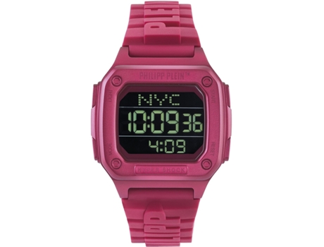 Relógio unissex de silicone vermelho Hyper $Port Pwhaa0121 PHILIPP PLEIN