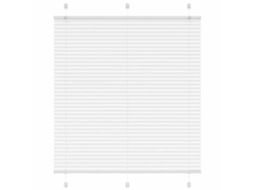 Vidaxl Branco Plissada Cega 115x100cm Largura Tecido 114,4cm Poliéster