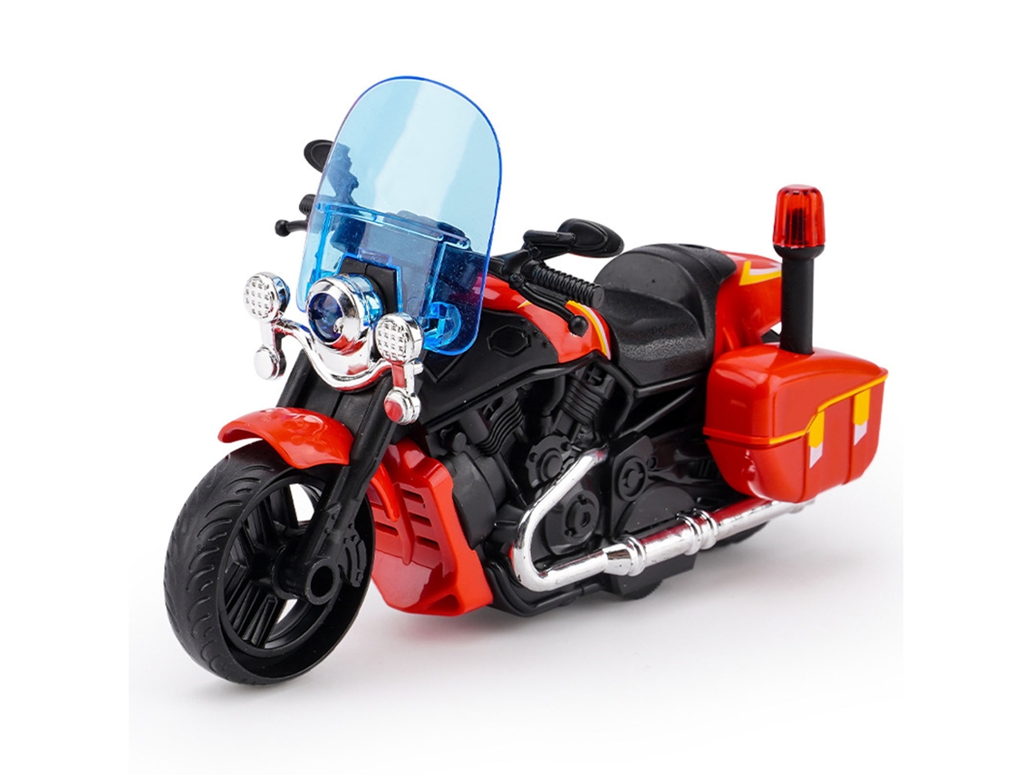 Mali modelo de Motocicleta Inércia para Crianças Brinquedo Decorativo Interativo Vermelho