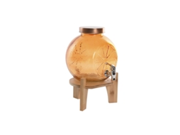 Dispensador De Água Em Casa Esprit Laranja Bambu Cristal 5 L 24 X 17,5 X 24 Cm