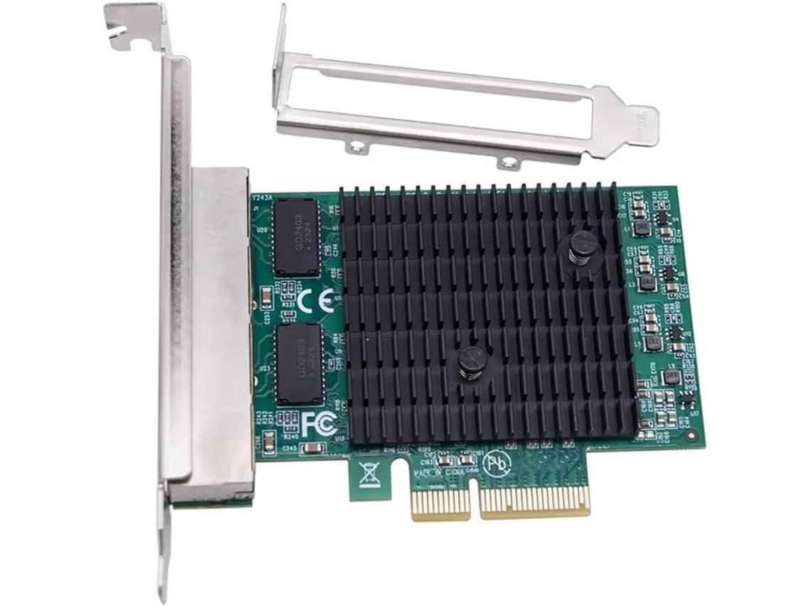 Placa de Rede Pcie Gigabit 2.5g com 4 Portas Rj45, Pci Express X4, Chip Rtl8125bg SFUSHOS