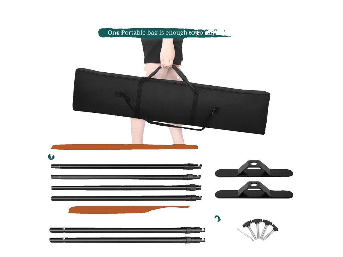 Suporte De Fundo, Altura Ajustável, Design Robusto, 2.5x3m