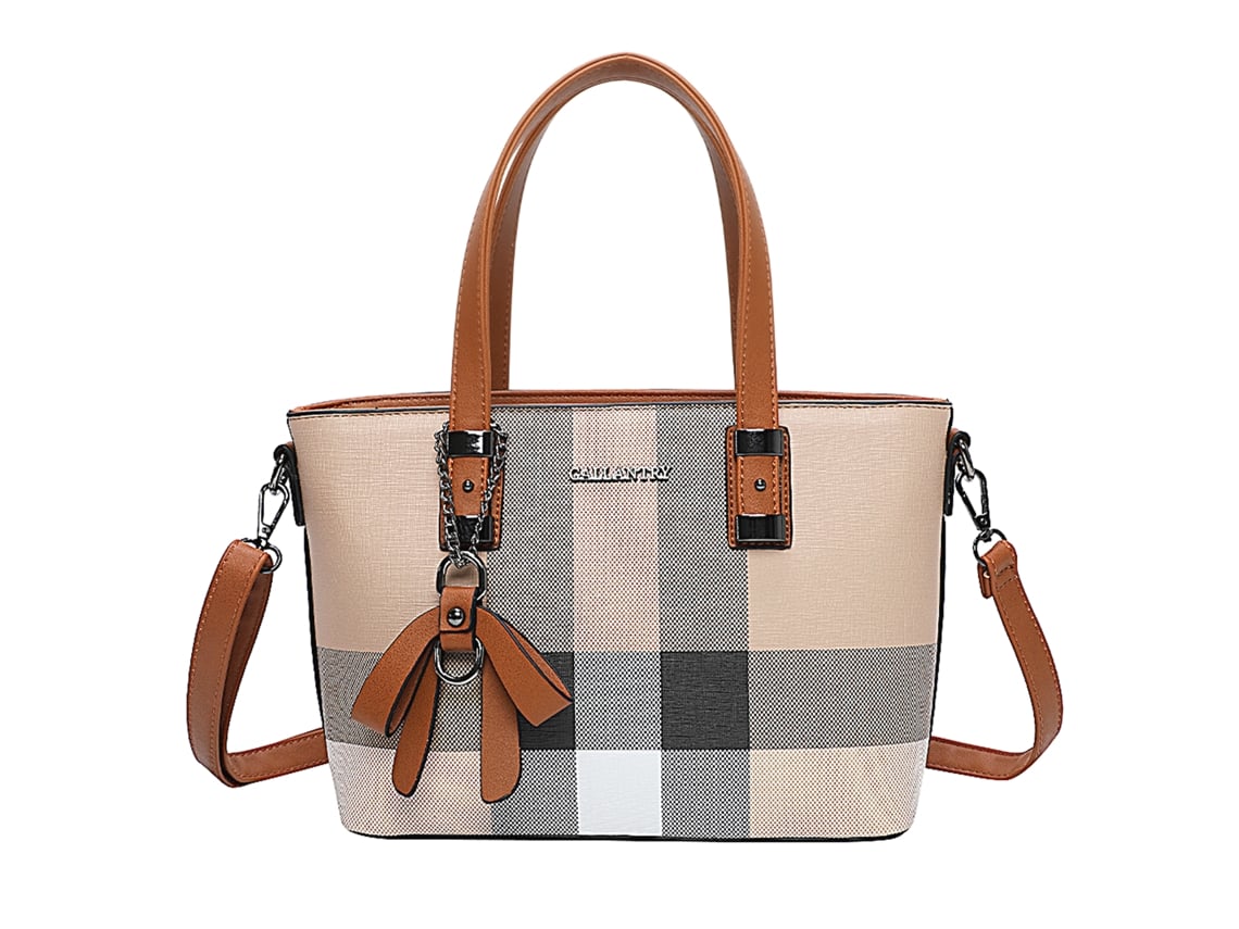 Saco Para Senhora Mini Edition Pretty Tartan Pattern Com Alça De Ombro