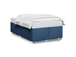 Bed Frame, Bed Frames Vidaxl Azul Tecido (120 X 190 Cm)