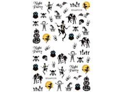 Decalques De Unhas Adesivos Halloween Com Padrões De Aranha Ultra Fins