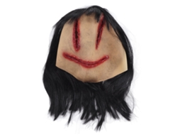 Primerox máscara de Fantasma de Halloween Diabo Horroroso com Cabelo Longo Látex Cosplay Props