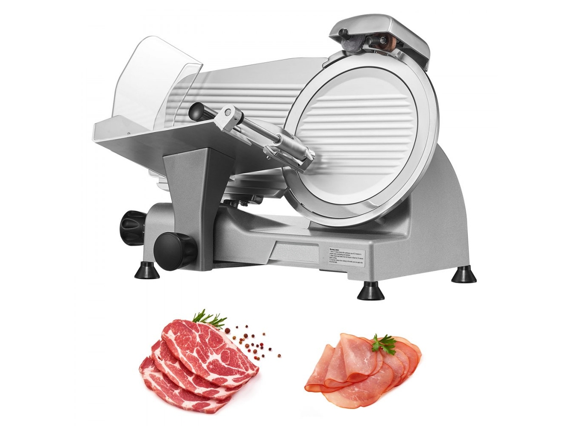 Fatiadora Elétrica Profissional 340w Com Disco Inox 25cm Para Carne, Queijo E Fiambre Tekmaquinas