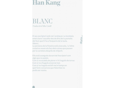Livro Blanc de Han Kang (Catalão)