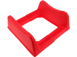 Suporte Pneus Plástico Vermelho Resistente Design Empilhável Ajustável Organizador Rodas Doméstico Uso GOKOCO