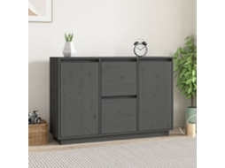 Aparador 111x34x75 cm Madera Maciza de Pino Gris