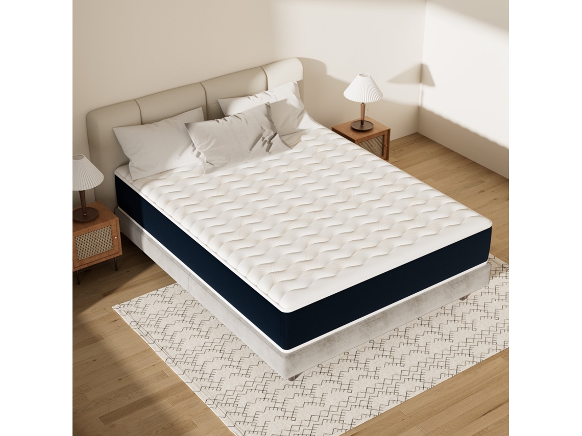 Colchão Mousse 140x190, 32 Cm Colchão En Mousse, Advanced Sleep Care, Respirant, Zone 7, Réversible Des Deux Côtés