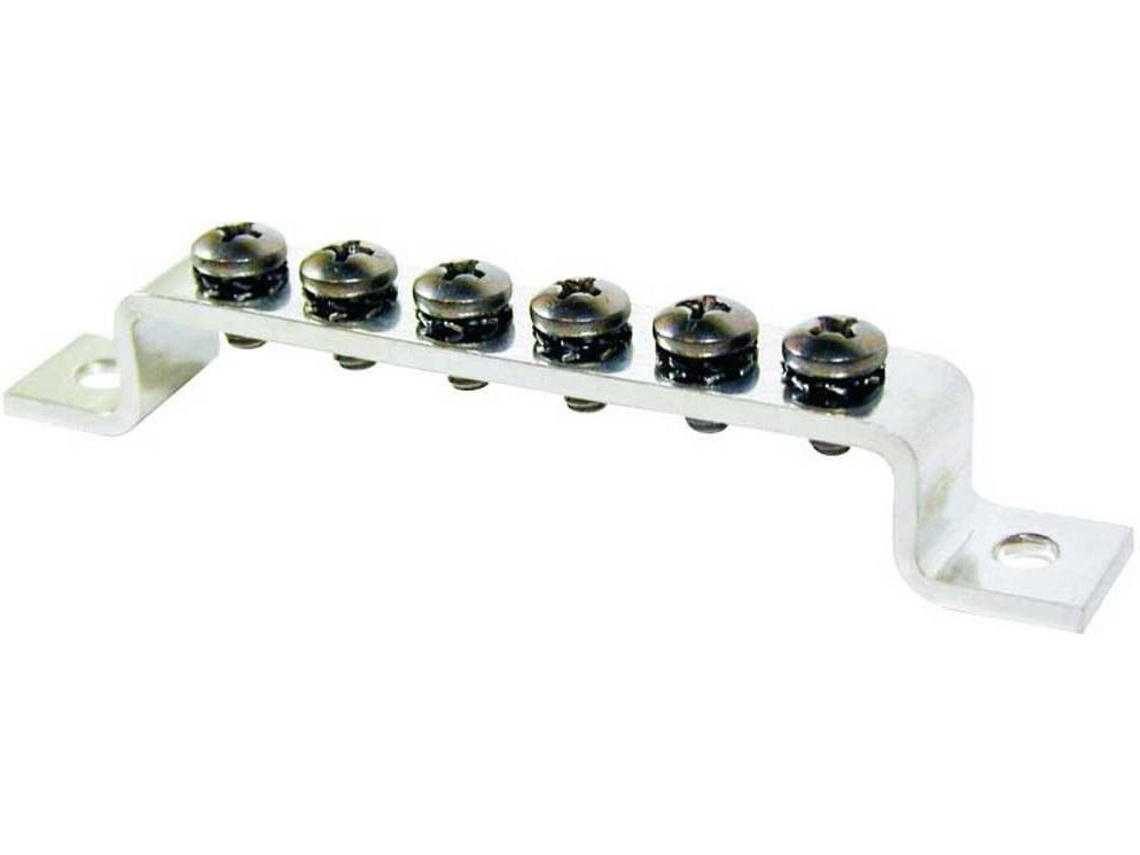Isolador BLUE SEA Groundng Bus Bar 6 x 8-32 Screws Preto