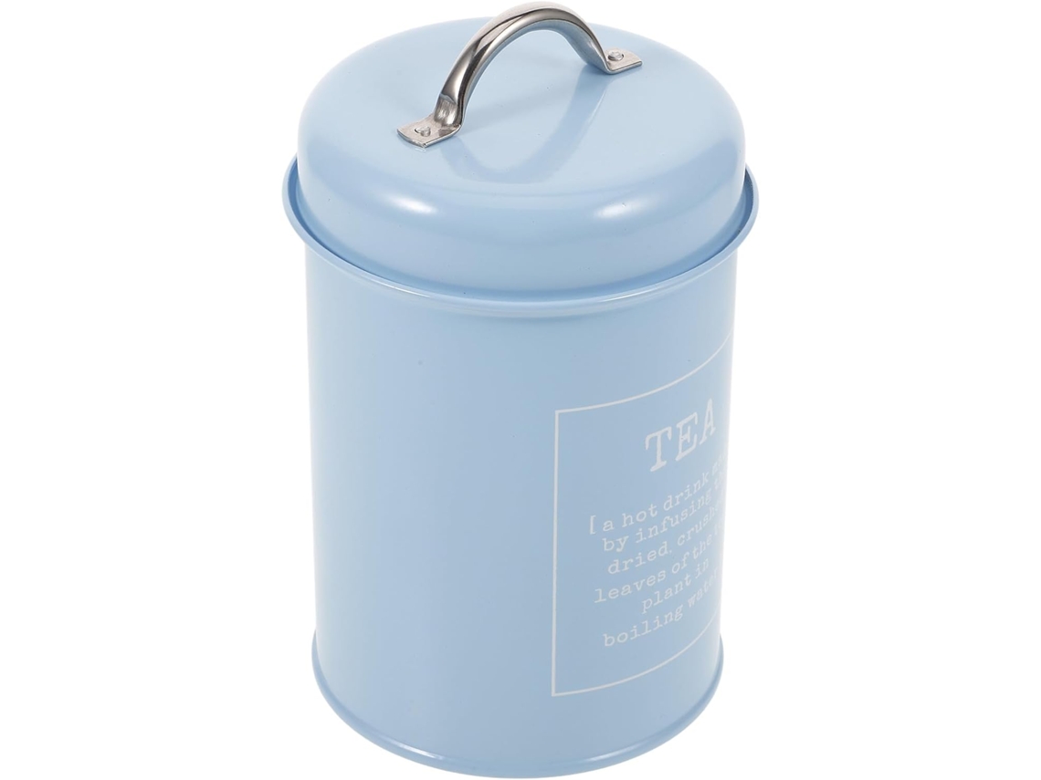 Recipiente De Design Vintage Com Tampa Fácil Abertura, Recipiente Hermético De Metal 1200ml Para Armazenar Chá E Café