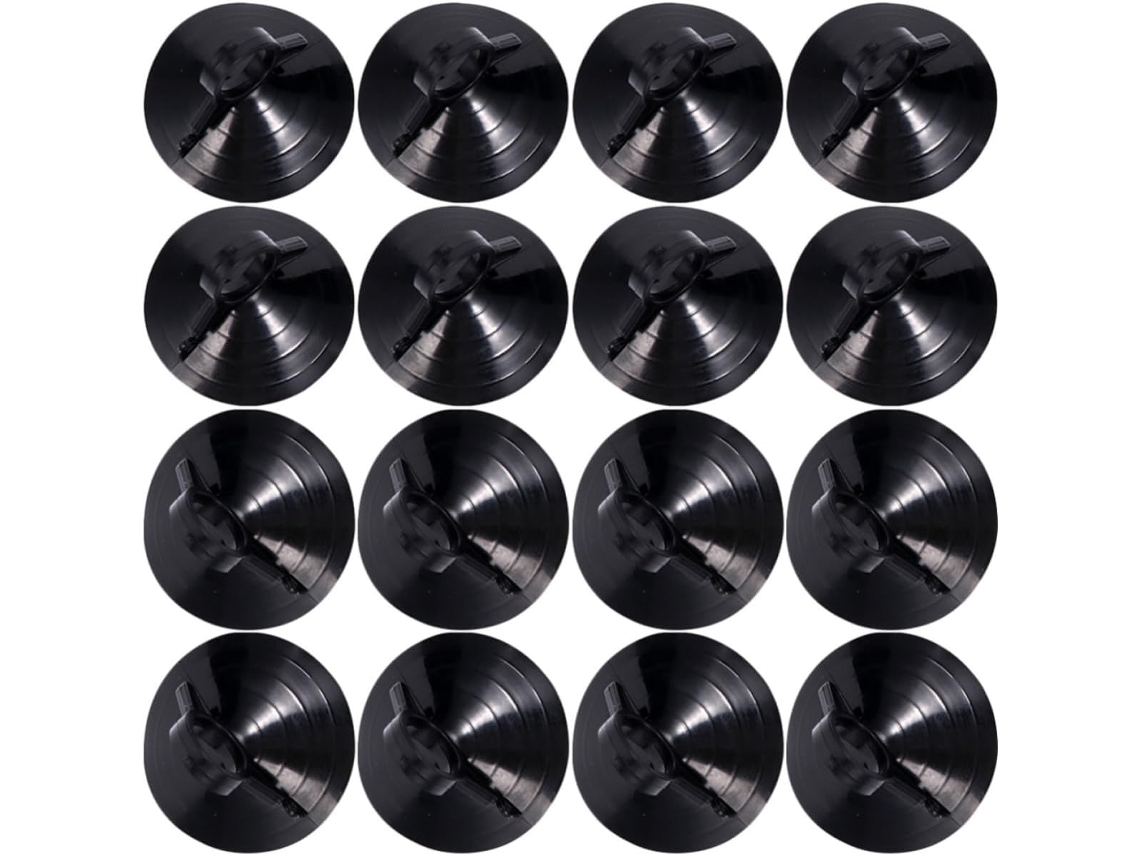Toyvian 40-tecido De Pvc Preto E Ventosas Para Janela, Suporte De Ventosa Para Quebra Sol Carro, Fácil Instalação Para