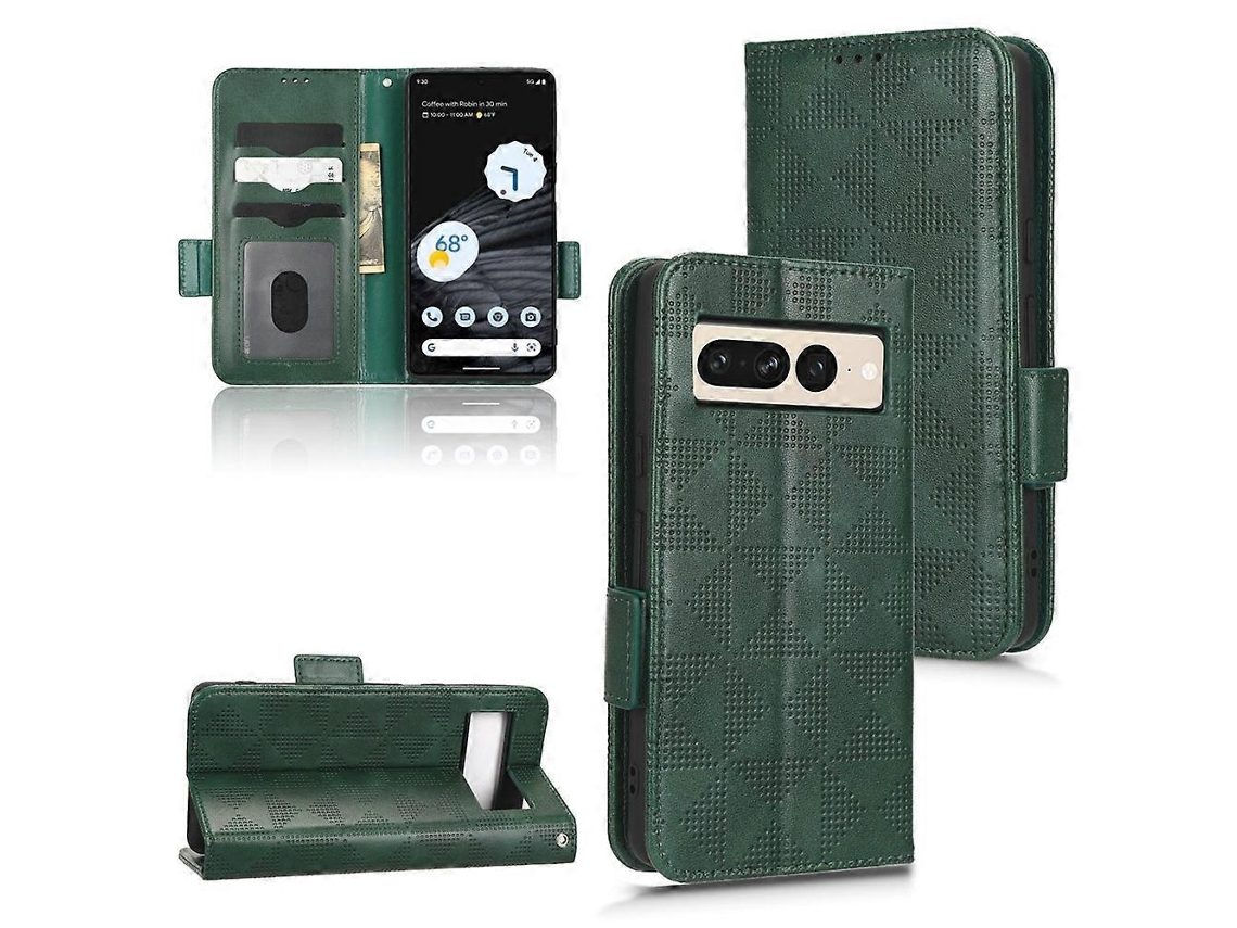 Capa De Couro Com Triângulo Simétrico Para Google Pixel 7 Pro