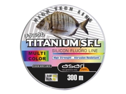 Fluorcarbono Titanium Sfl 300 M Transparente 0.240 Mmasari