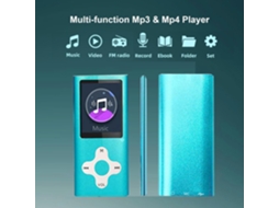 Leitor Mp3 Portátil Bluetooth 16gb com cartão, FM, gravação, vídeo, até 128gb prata HEXINYIGJLY