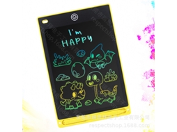 Quadro de Escrita Lcd, Brinquedo Eletrônico de Desenho para Criançastela Amarela Colorida de 8,5 Polegadas CHENNNLS