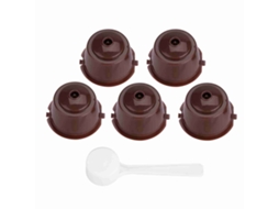 Filtros de Cápsula Recarregável em Aço Inoxidável 304 e Pp de Qualidade Alimentar 5pcs | S/MARCA