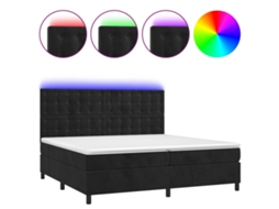 Box Spring Bed, Box Spring Beds Vidaxl Preto Veludo (200 X 200 Cm)