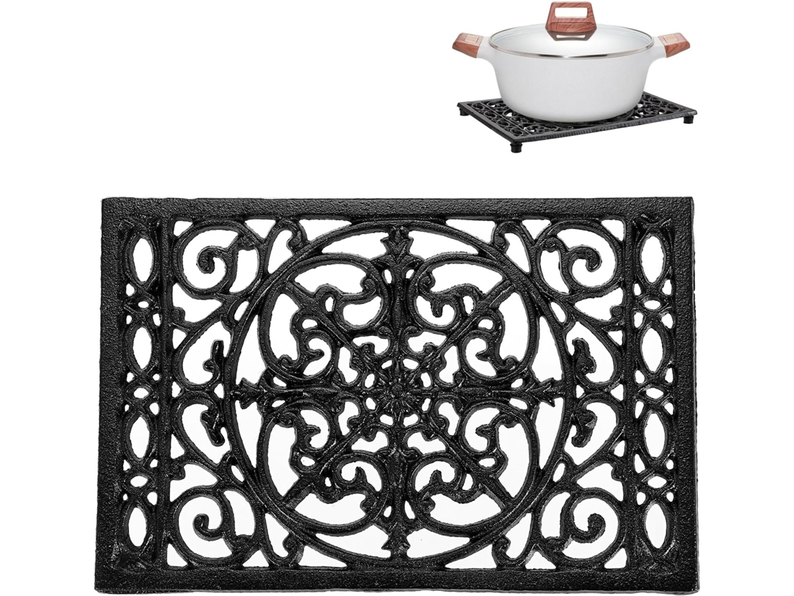 Descanso Retangular Resistente Para Panelas, Ideal Para Mesa De Cozinha/jantar. Aquaforge