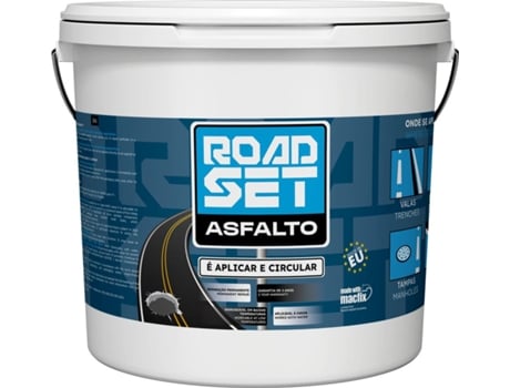 Asfalto ROADSET Reparador de Aplicação a Frio Alcatrão 15 kg