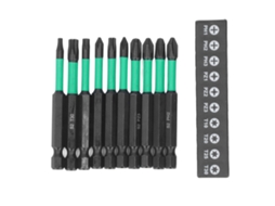 Conjunto de 10 brocas escareadoras magnéticas antiderrapantes de alta dureza para furadeira de impacto e furadeira elétrica.