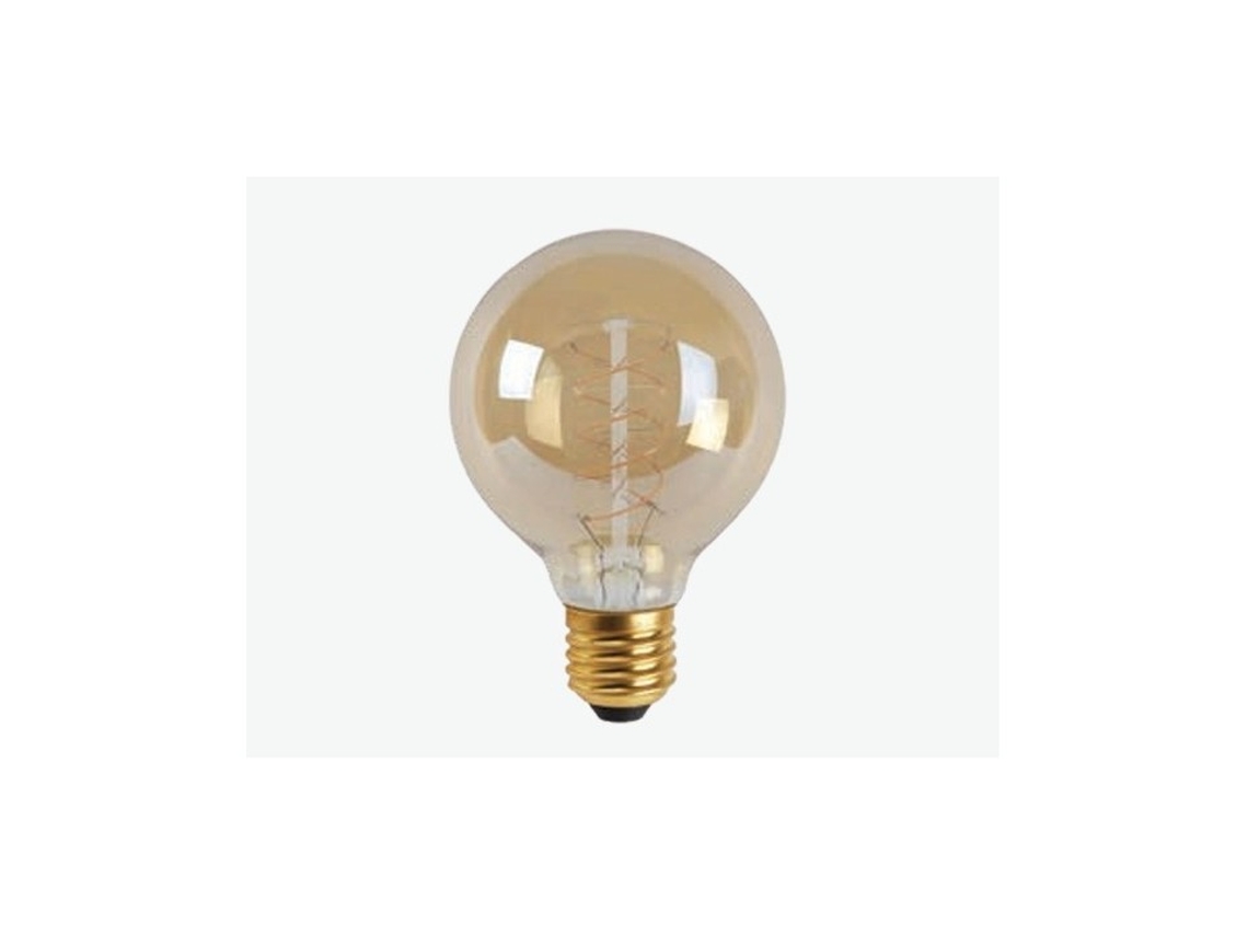 Lâmpada De Filamento Led Decorativa D, Modelo G125,  Dimável (regulável) E Oferece 600 Lumens, Sendo Ideal Para Iluminação Ambiente Retro.