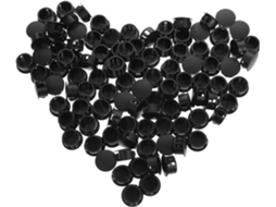 Luxshiny Conjunto De 100 Tampões Plástico Preto Para Instalação Revestimentos Painéis Móveis, Como Mesas, Cadeiras E