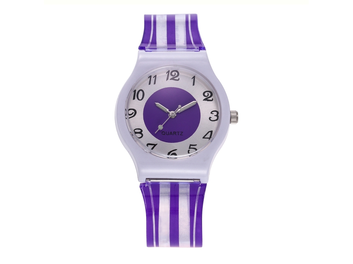 Relógio Esportivo Cute para Crianças Pulseira de Silicone Analógico Quartzo