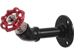 Cabide De Parede Industrial Em Tubo Ferro Com Suporte Reforçado, Estilo Rústico Vintage, Ideal Para Chapéus E Toalhas